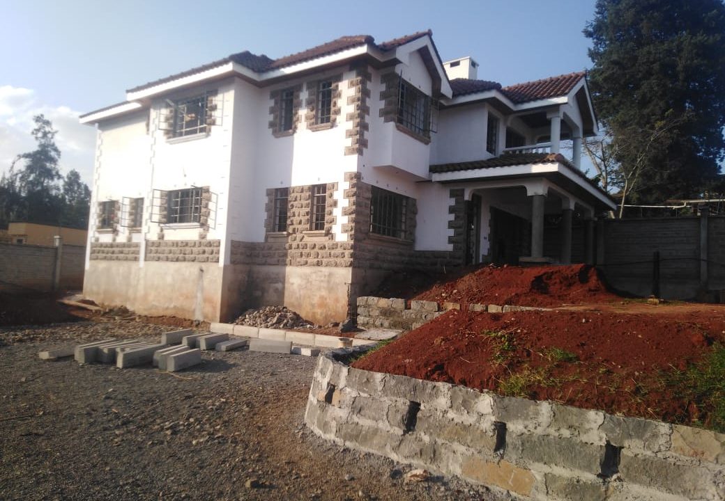 4 Bedroom house almost complete built on half an acre asking for Ksh33M along Kiambu Rd1